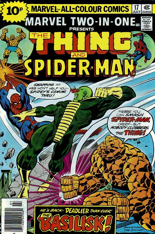 Cover of Marvel Two-in-one (Vol 1) #17. One of 250,000 Vintage American Comics on sale from Krypton!