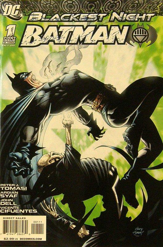 Cover of Blackest Night: Batman #1. One of 250,000 Vintage American Comics on sale from Krypton!