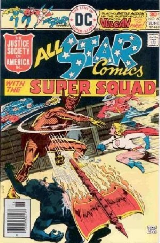 1st appearance of Vulcan Son of Fire<br> Cover of All-Star Comics (Vol 1) #60. One of 250,000 Vintage American Comics on sale from Krypton!