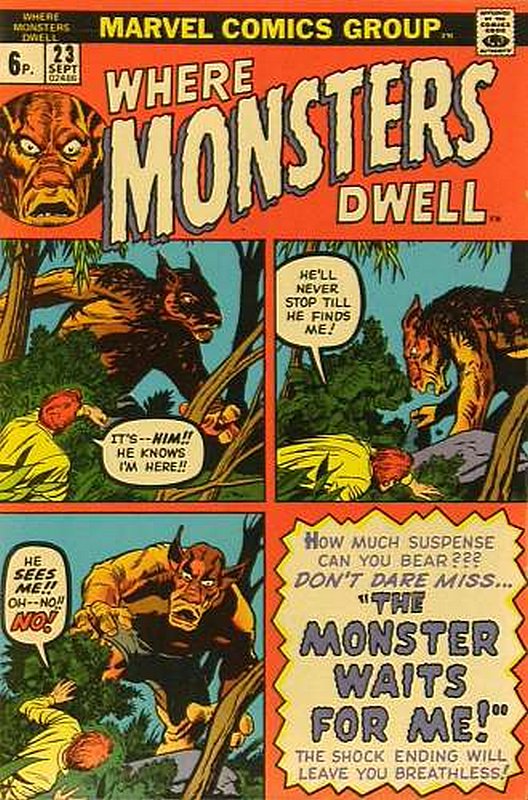 Cover of Where Monsters Dwell (Vol 1) #23. One of 250,000 Vintage American Comics on sale from Krypton!