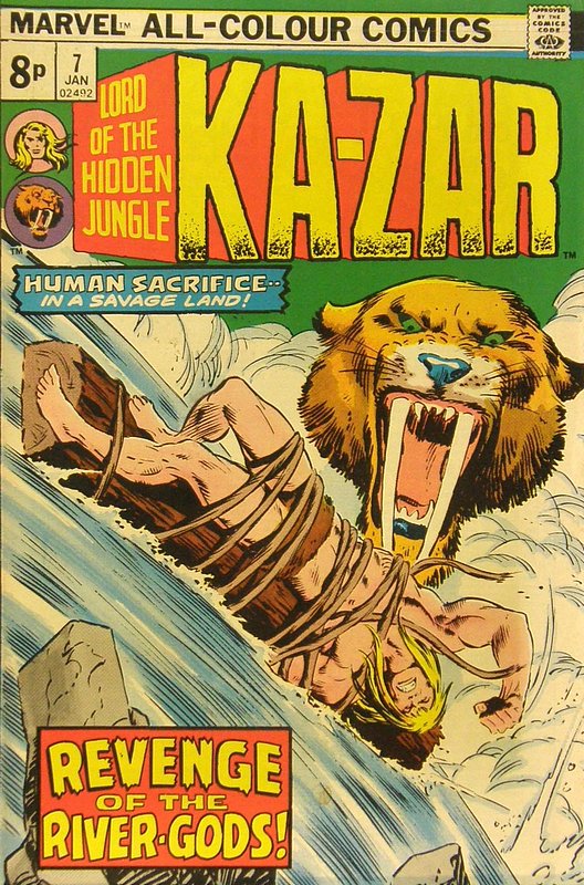 Cover of Ka-Zar (Vol 2) Lord of the Hidden Jungle #7. One of 250,000 Vintage American Comics on sale from Krypton!
