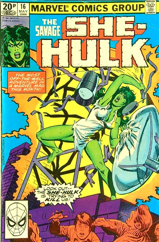 Cover of She-Hulk (Vol 1) The Savage #16. One of 250,000 Vintage American Comics on sale from Krypton!