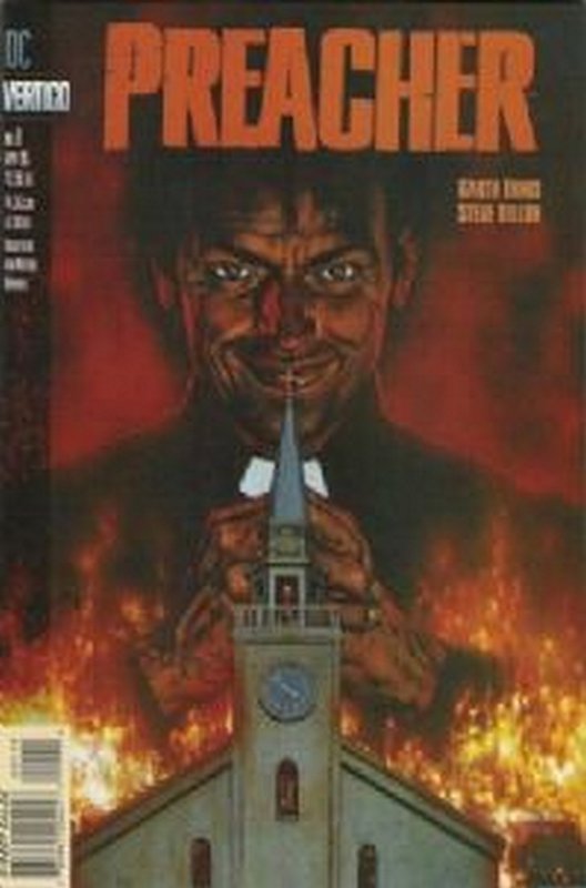 Cover of Preacher #1. One of 250,000 Vintage American Comics on sale from Krypton!