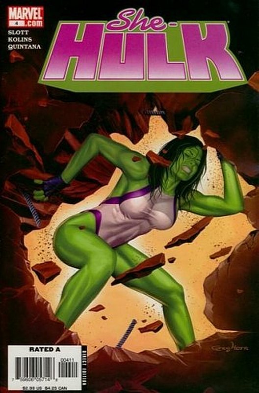 Cover of She-Hulk (Vol 4) #4. One of 250,000 Vintage American Comics on sale from Krypton!