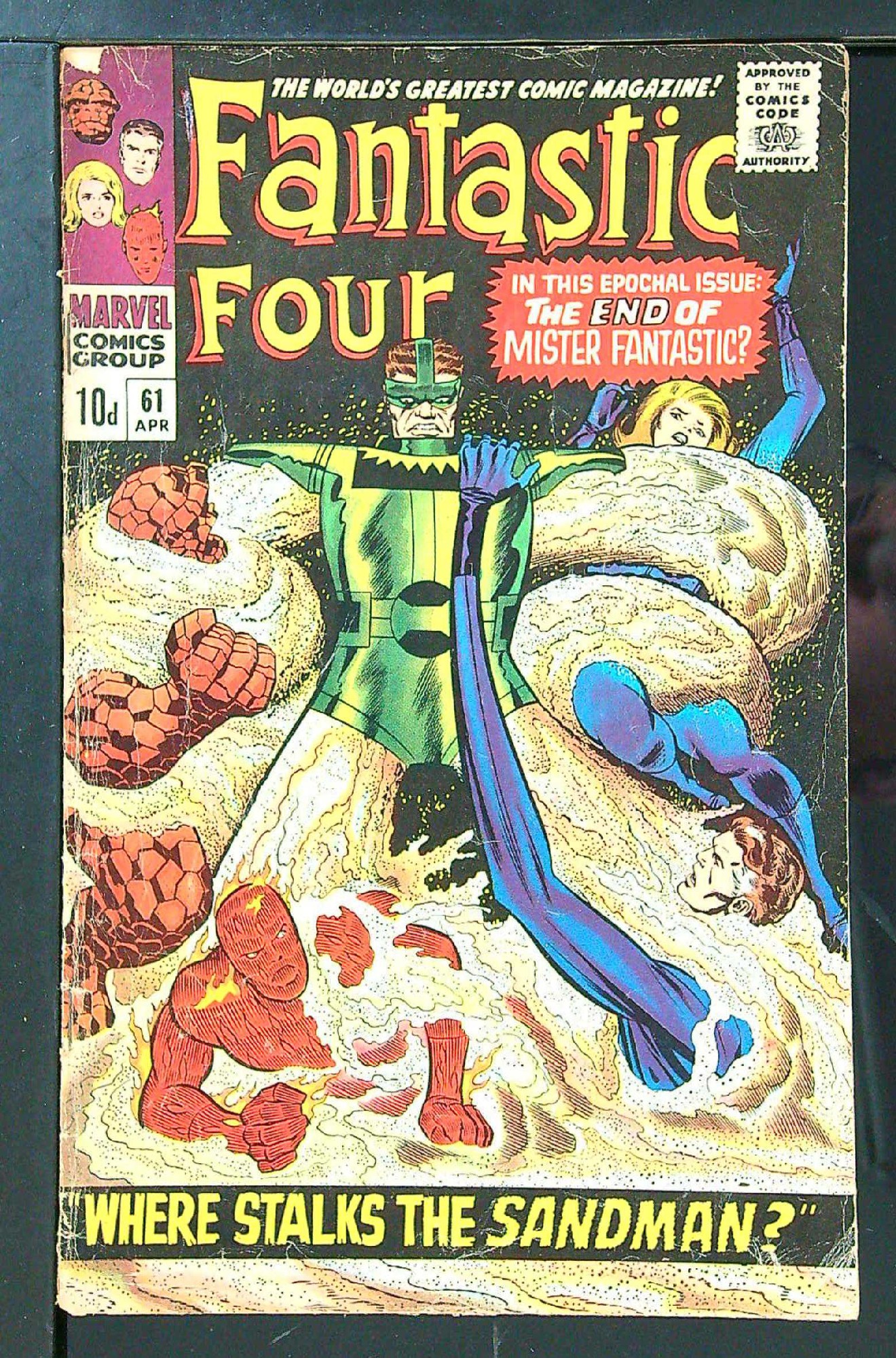 ACTUAL SCAN OF COMIC!<br> Cover of Fantastic Four (Vol 1) #61. One of 250,000 Vintage American Comics on sale from Krypton!