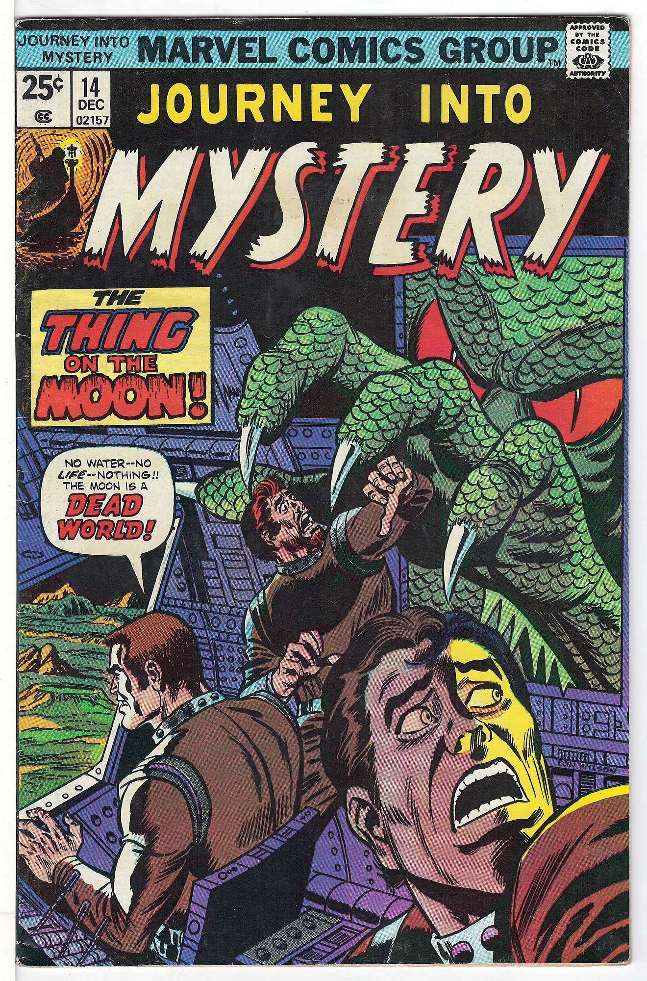 ACTUAL SCAN OF COMIC!<br> Cover of Journey Into Mystery (Vol 2) #14. One of 250,000 Vintage American Comics on sale from Krypton!
