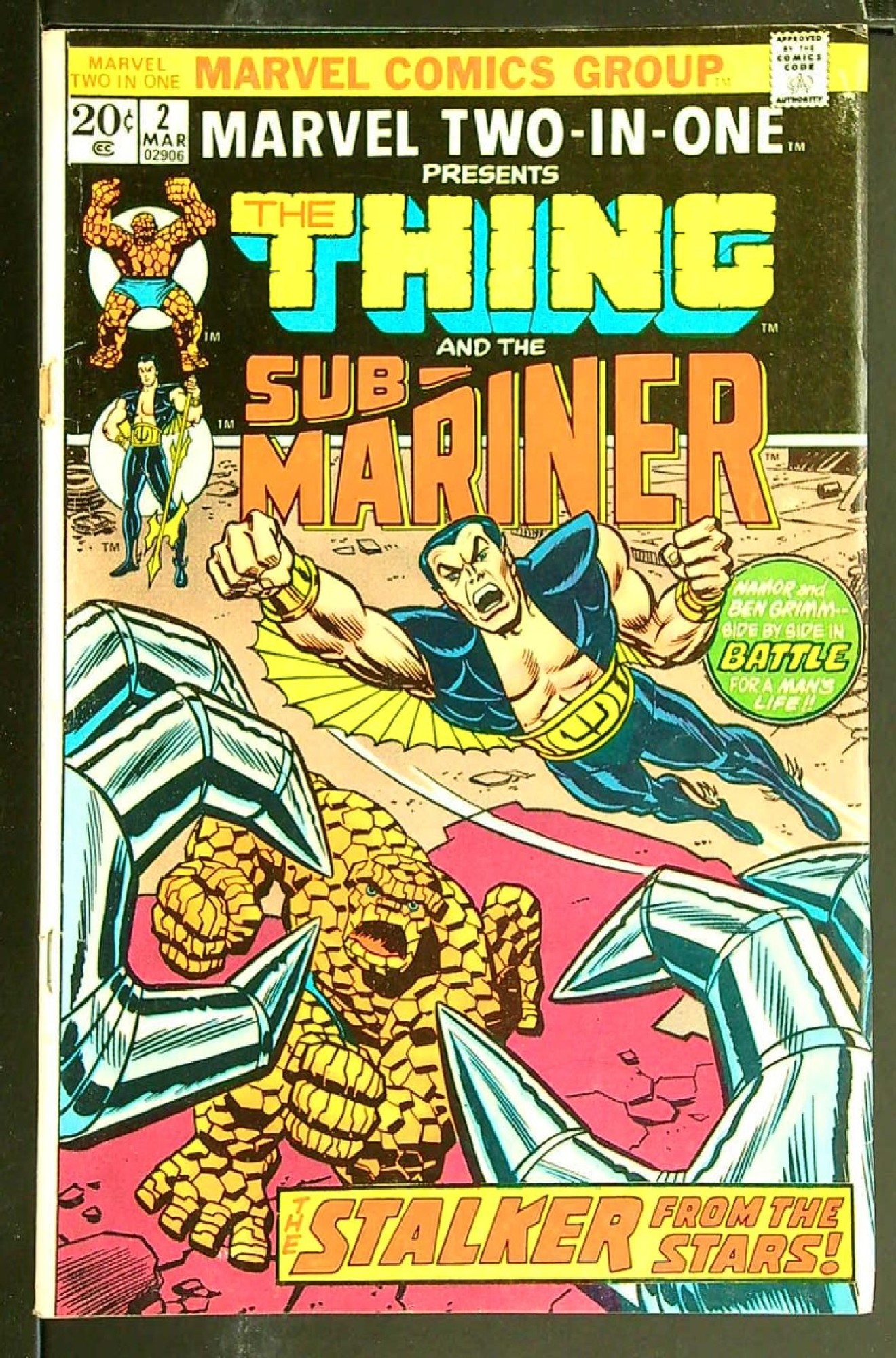 Cover of Marvel Two-in-one (Vol 1) #2. One of 250,000 Vintage American Comics on sale from Krypton!