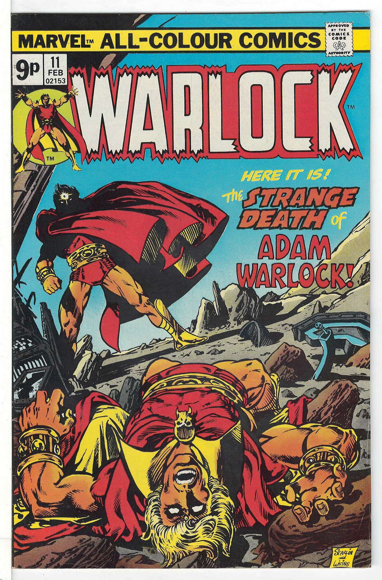 ACTUAL SCAN OF COMIC!<br> Cover of Warlock (Vol 1) The Power of #11. One of 250,000 Vintage American Comics on sale from Krypton!
