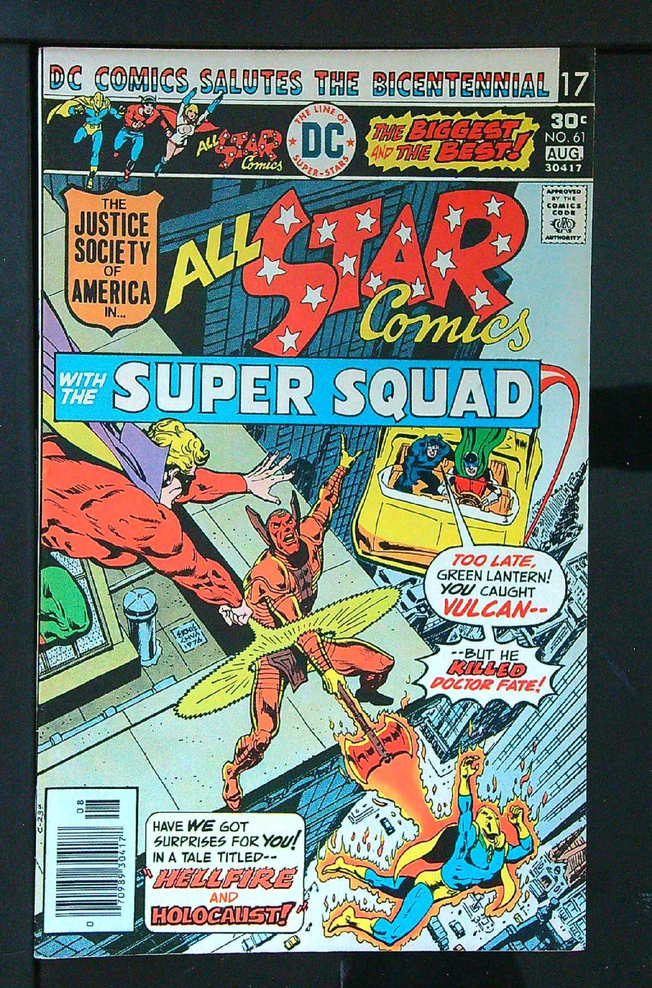 1st appearance of Zanadu<br>ACTUAL SCAN OF COMIC!<br> Cover of All-Star Comics (Vol 1) #61. One of 250,000 Vintage American Comics on sale from Krypton!