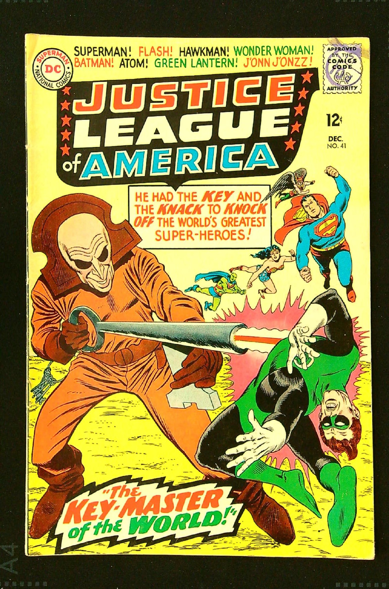 Origin of The Key<br>ACTUAL SCAN OF COMIC!<br>Distribution Stamp on Cover - See Scan Cover of Justice League of America (Vol 1) #41. One of 250,000 Vintage American Comics on sale from Krypton!