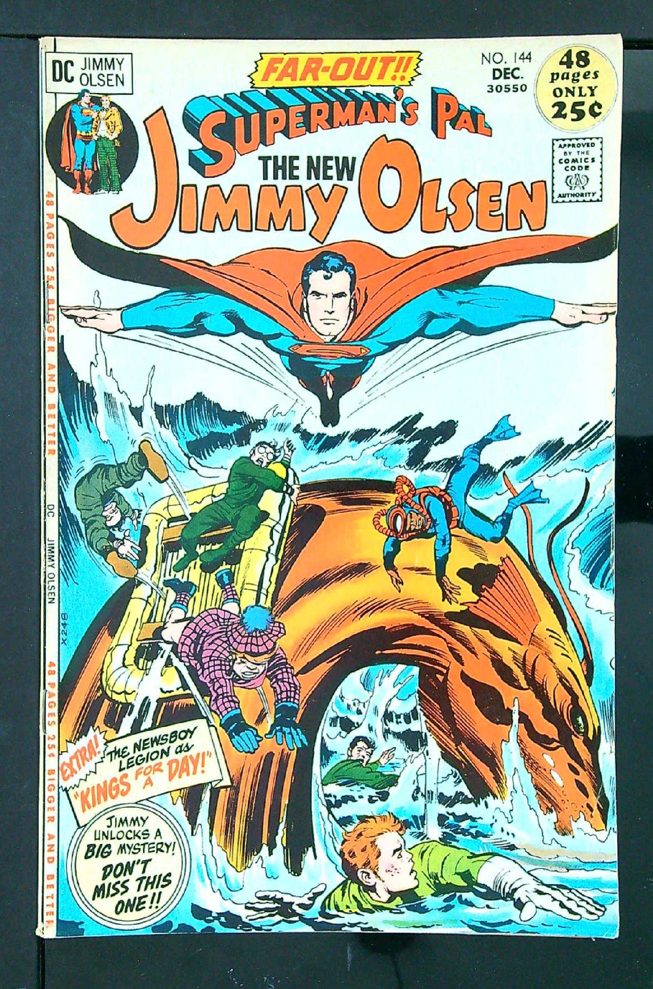 ACTUAL SCAN OF COMIC!<br> Cover of Jimmy Olsen (Vol 1) Supermans Pal #144. One of 250,000 Vintage American Comics on sale from Krypton!