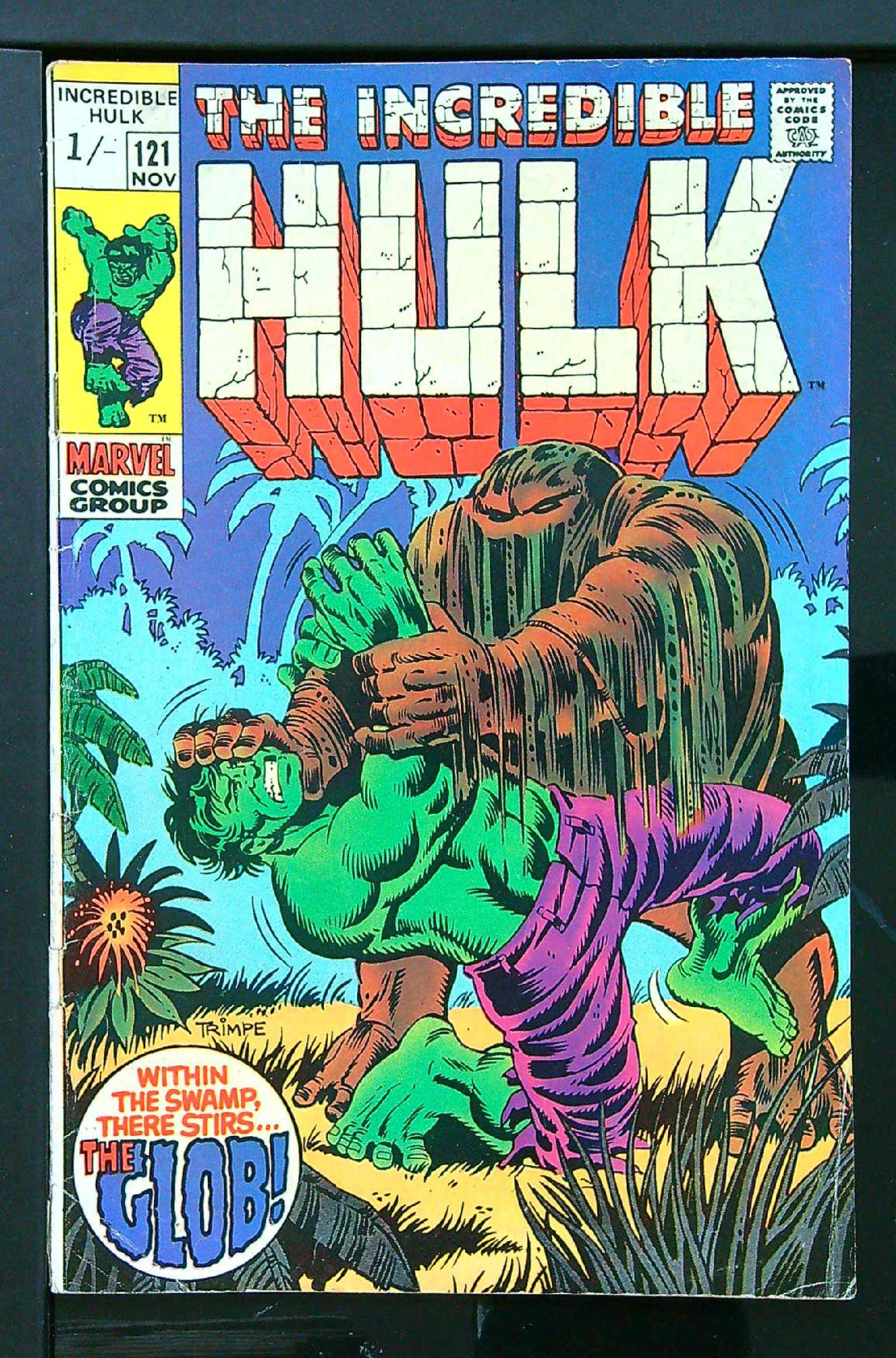 ACTUAL SCAN OF COMIC!<br> Cover of Incredible Hulk (Vol 2) #121. One of 250,000 Vintage American Comics on sale from Krypton!