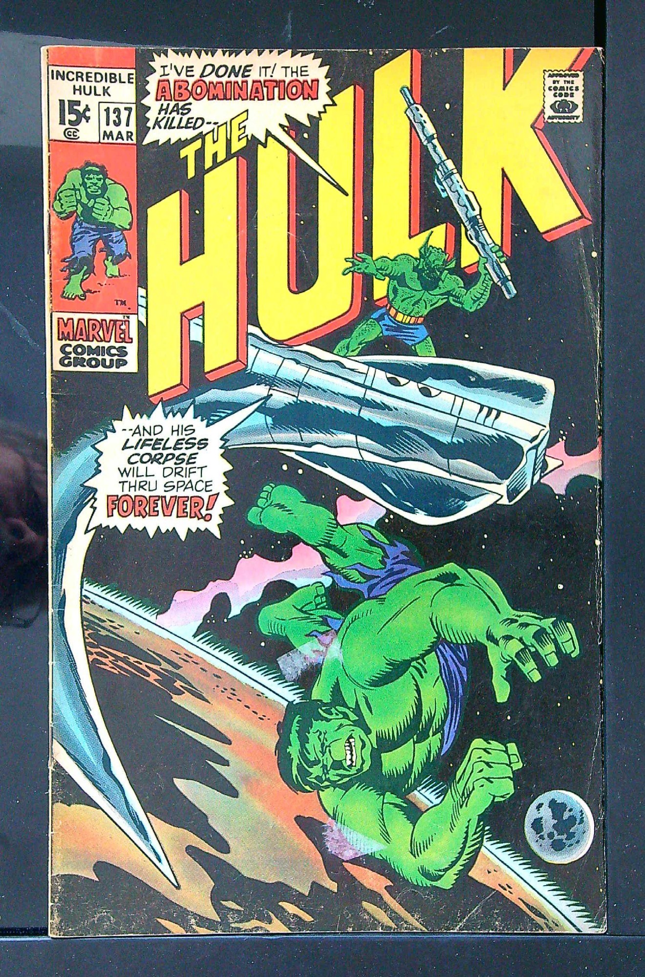 ACTUAL SCAN OF COMIC!<br> Cover of Incredible Hulk (Vol 2) #137. One of 250,000 Vintage American Comics on sale from Krypton!