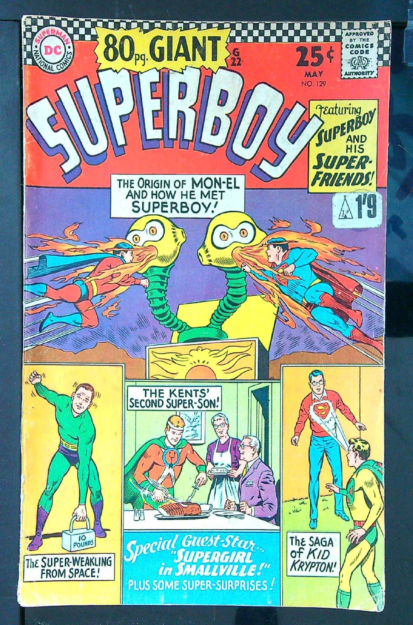 Cover of Superboy (Vol 1) #129. One of 250,000 Vintage American Comics on sale from Krypton!