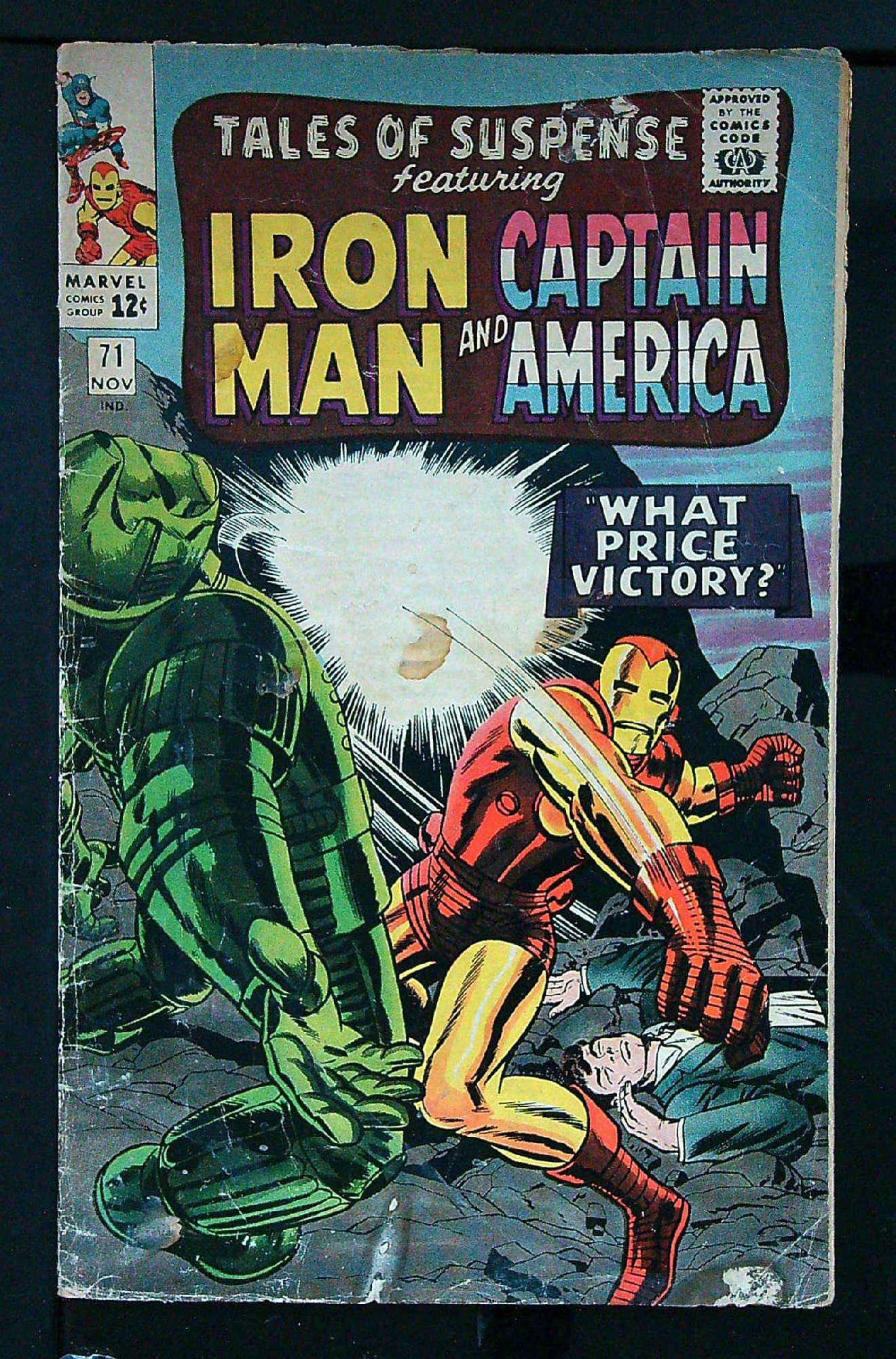 ACTUAL SCAN OF COMIC!<br> Cover of Tales of Suspense (Vol 1) #71. One of 250,000 Vintage American Comics on sale from Krypton!