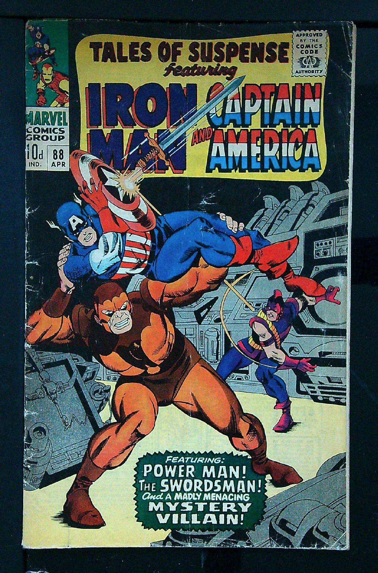 ACTUAL SCAN OF COMIC!<br> Cover of Tales of Suspense (Vol 1) #88. One of 250,000 Vintage American Comics on sale from Krypton!