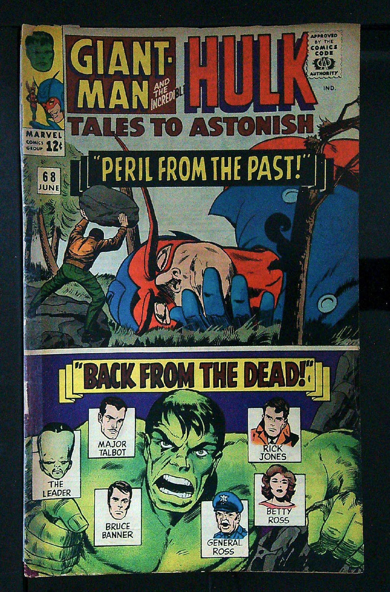 ACTUAL SCAN OF COMIC!<br>Taped Spine - See Scan Cover of Tales to Astonish (Vol 1) #68. One of 250,000 Vintage American Comics on sale from Krypton!