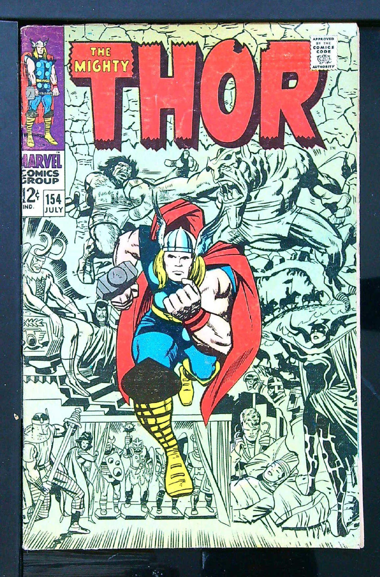 ACTUAL SCAN OF COMIC!<br> Cover of Thor (Vol 1) #154. One of 250,000 Vintage American Comics on sale from Krypton!