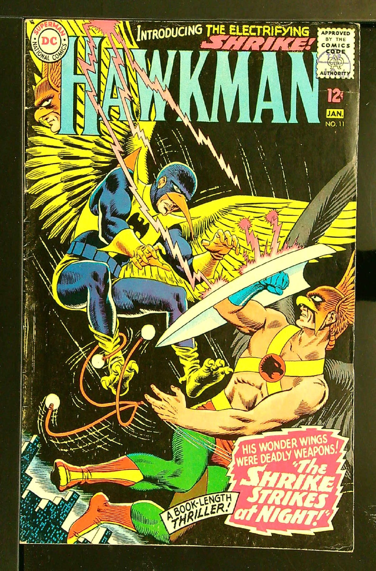 1st Shrike<br>ACTUAL SCAN OF COMIC!<br>Distribution Stamp on Cover - See Scan Cover of Hawkman (Vol 1) #11. One of 250,000 Vintage American Comics on sale from Krypton!