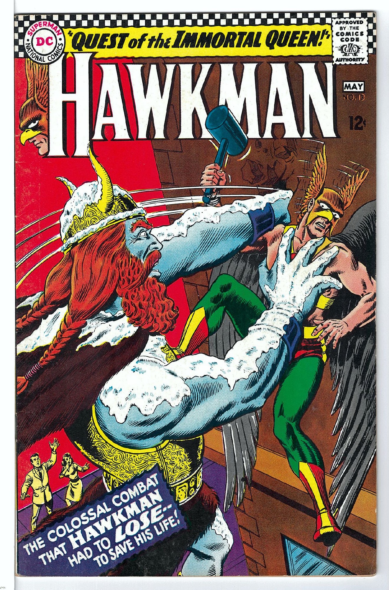 ACTUAL SCAN OF COMIC!<br> Cover of Hawkman (Vol 1) #13. One of 250,000 Vintage American Comics on sale from Krypton!