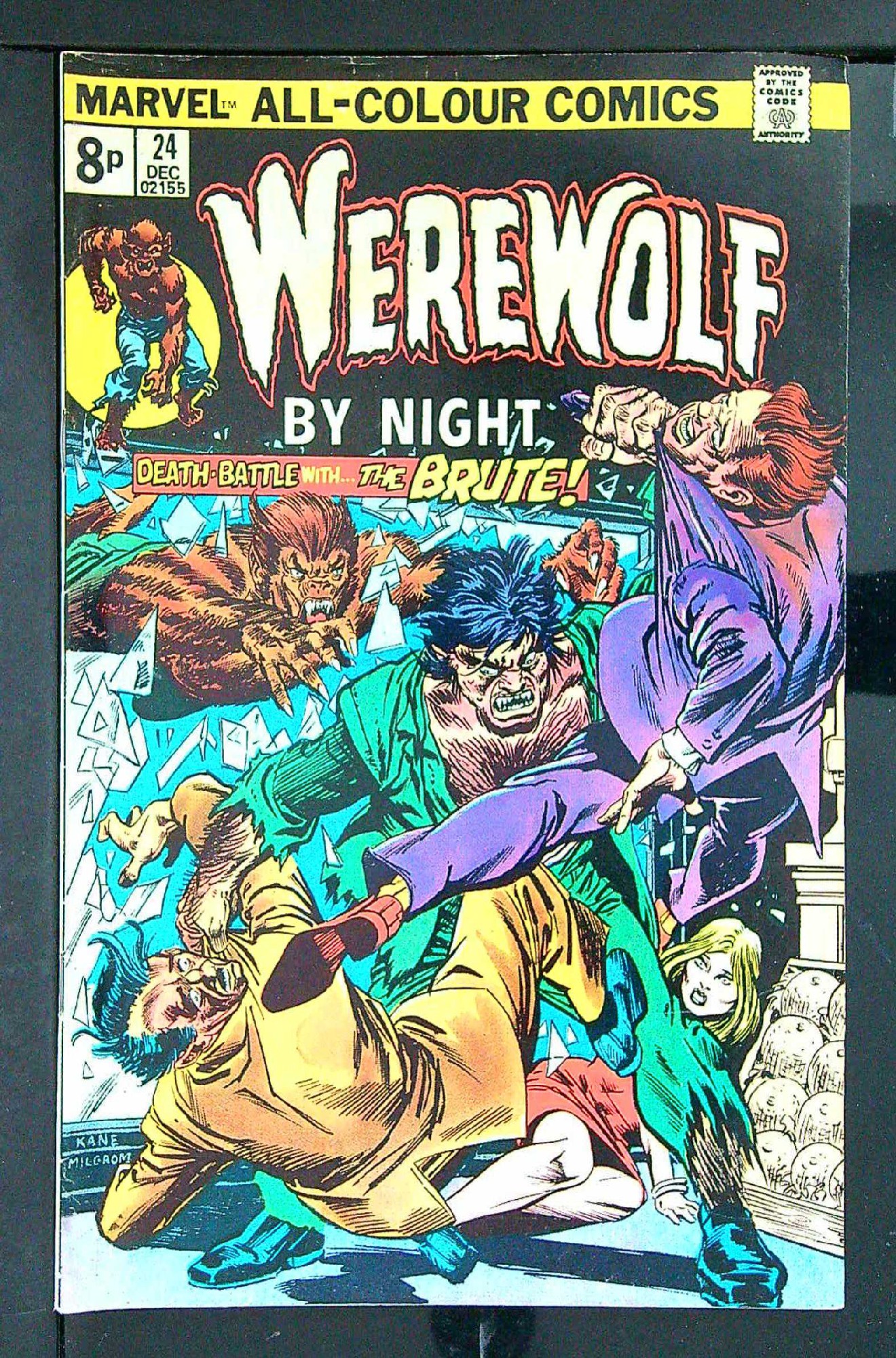 ACTUAL SCAN OF COMIC!<br> Cover of Werewolf by Night (Vol 1) #24. One of 250,000 Vintage American Comics on sale from Krypton!