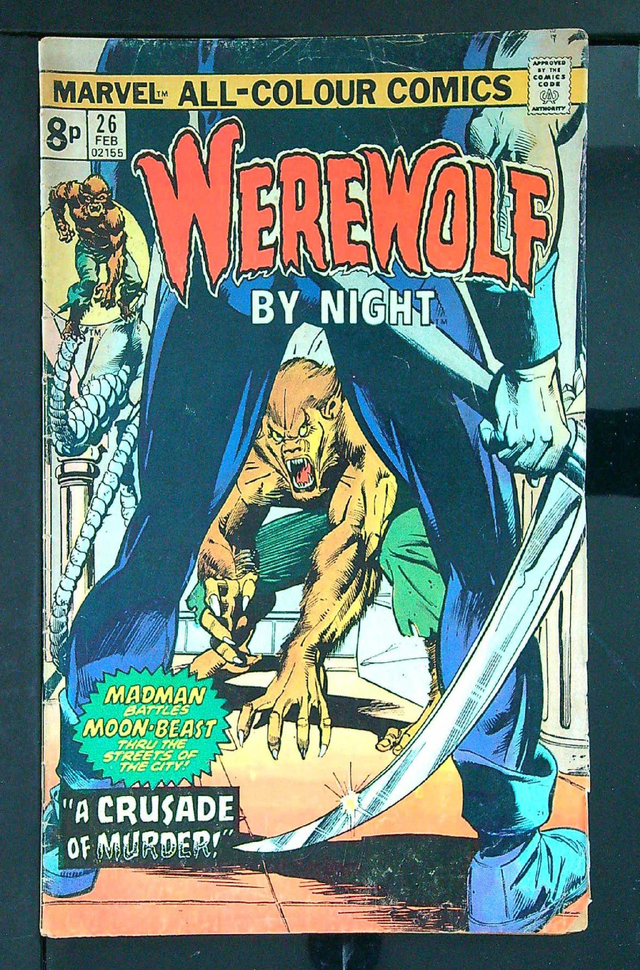 ACTUAL SCAN OF COMIC!<br> Cover of Werewolf by Night (Vol 1) #26. One of 250,000 Vintage American Comics on sale from Krypton!
