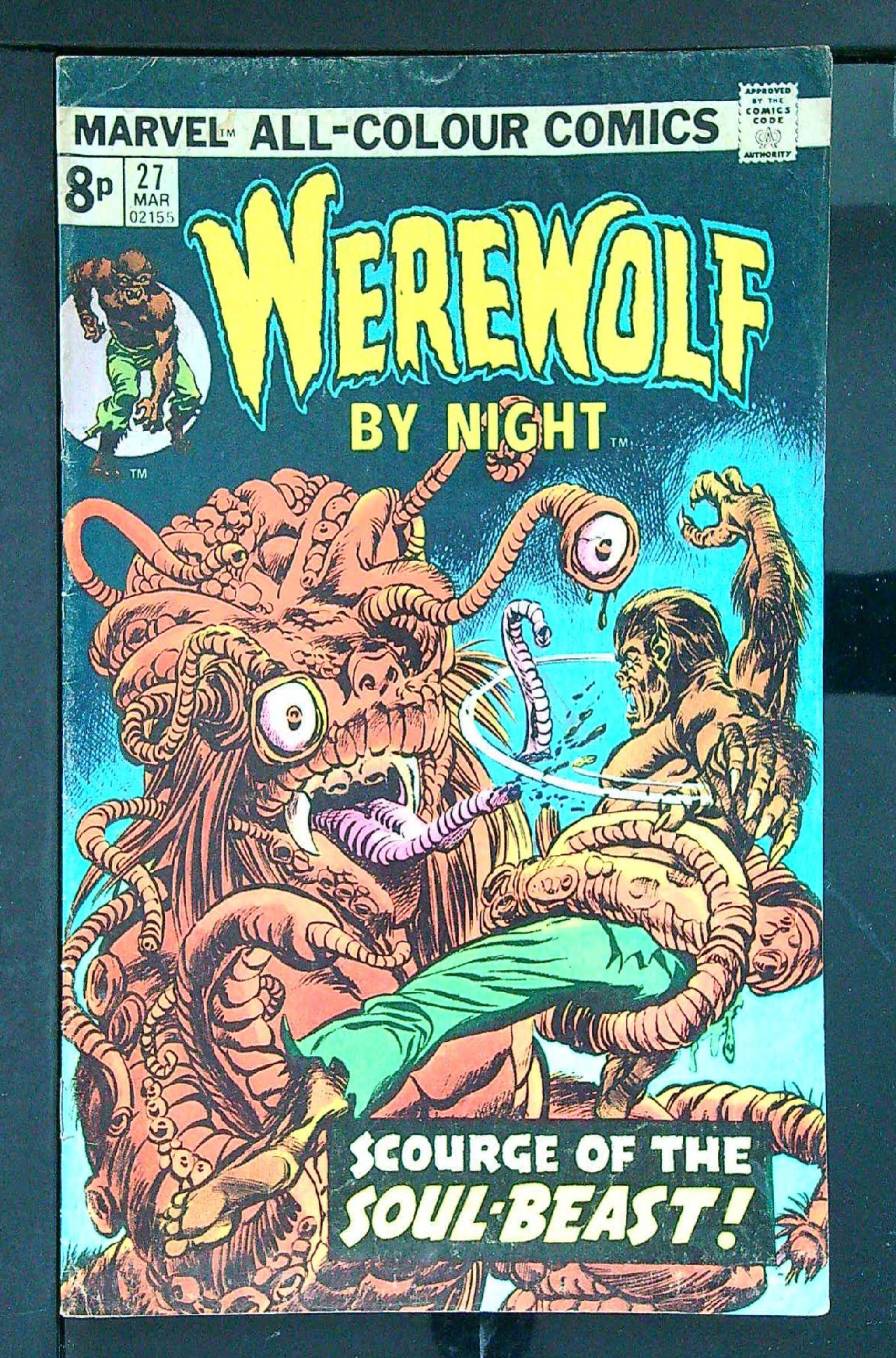 ACTUAL SCAN OF COMIC!<br> Cover of Werewolf by Night (Vol 1) #27. One of 250,000 Vintage American Comics on sale from Krypton!