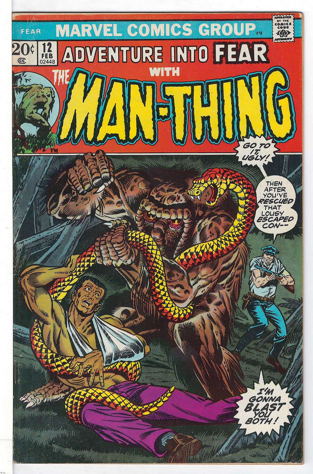 ACTUAL SCAN OF COMIC!<br> Cover of Adventure into Fear (Vol 1) #12. One of 250,000 Vintage American Comics on sale from Krypton!