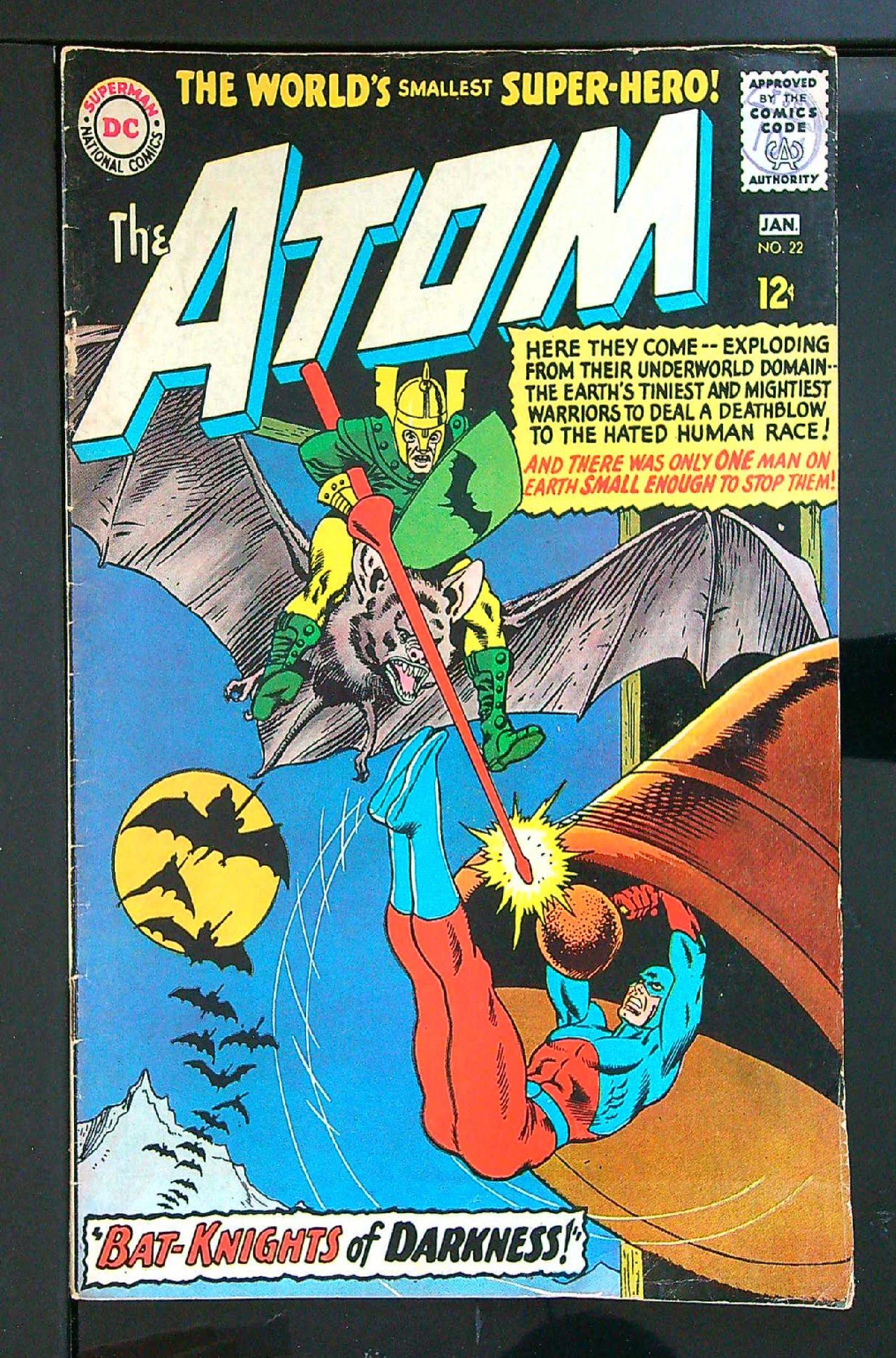 ACTUAL SCAN OF COMIC!<br>Distribution Stamp on Cover - See Scan Cover of Atom (Vol 1) The #22. One of 250,000 Vintage American Comics on sale from Krypton!