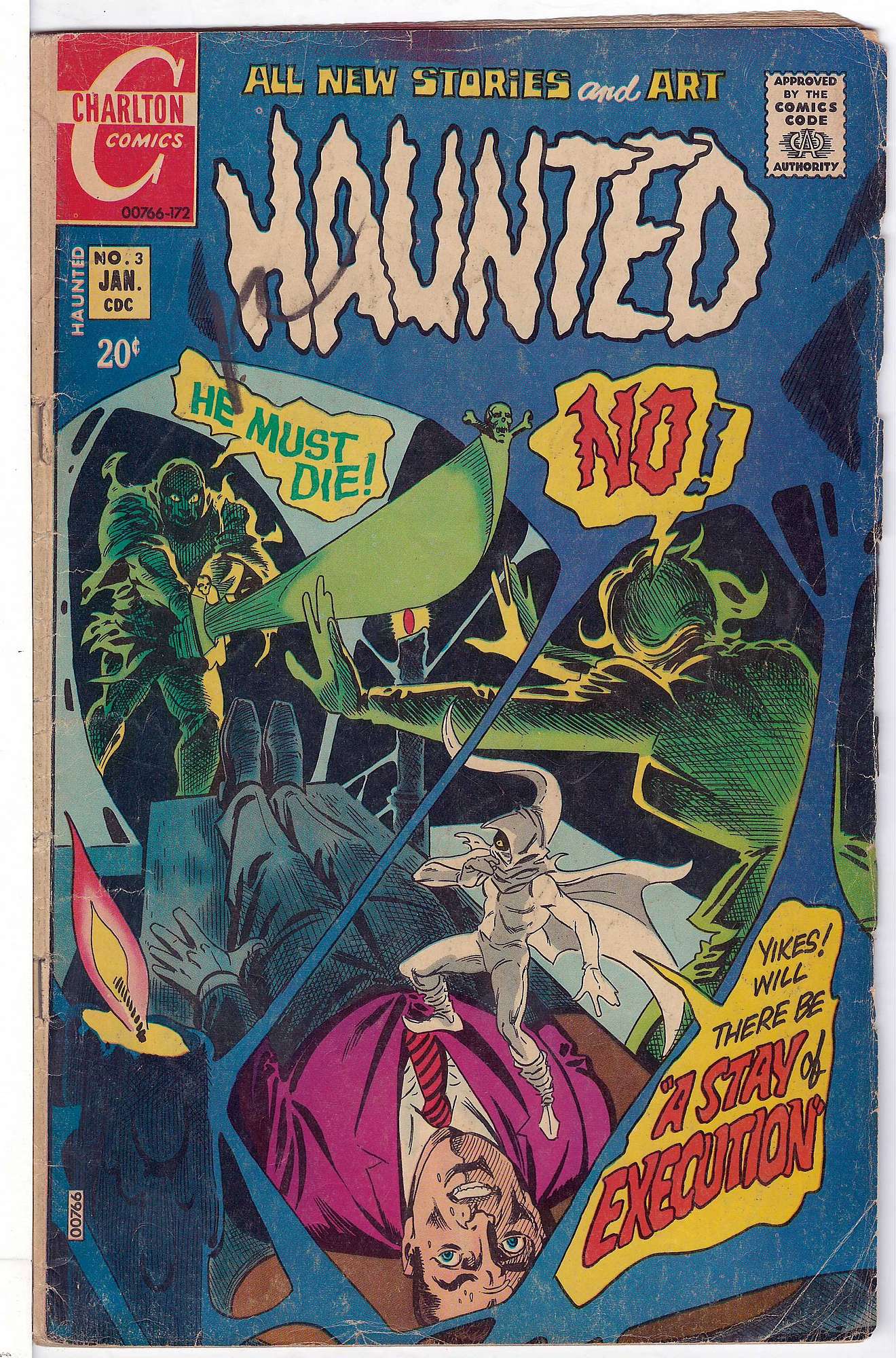 Ditko Art<br>ACTUAL SCAN OF COMIC!<br>Pencil on Cover - See Scan Cover of Haunted (Vol 1) #3. One of 250,000 Vintage American Comics on sale from Krypton!