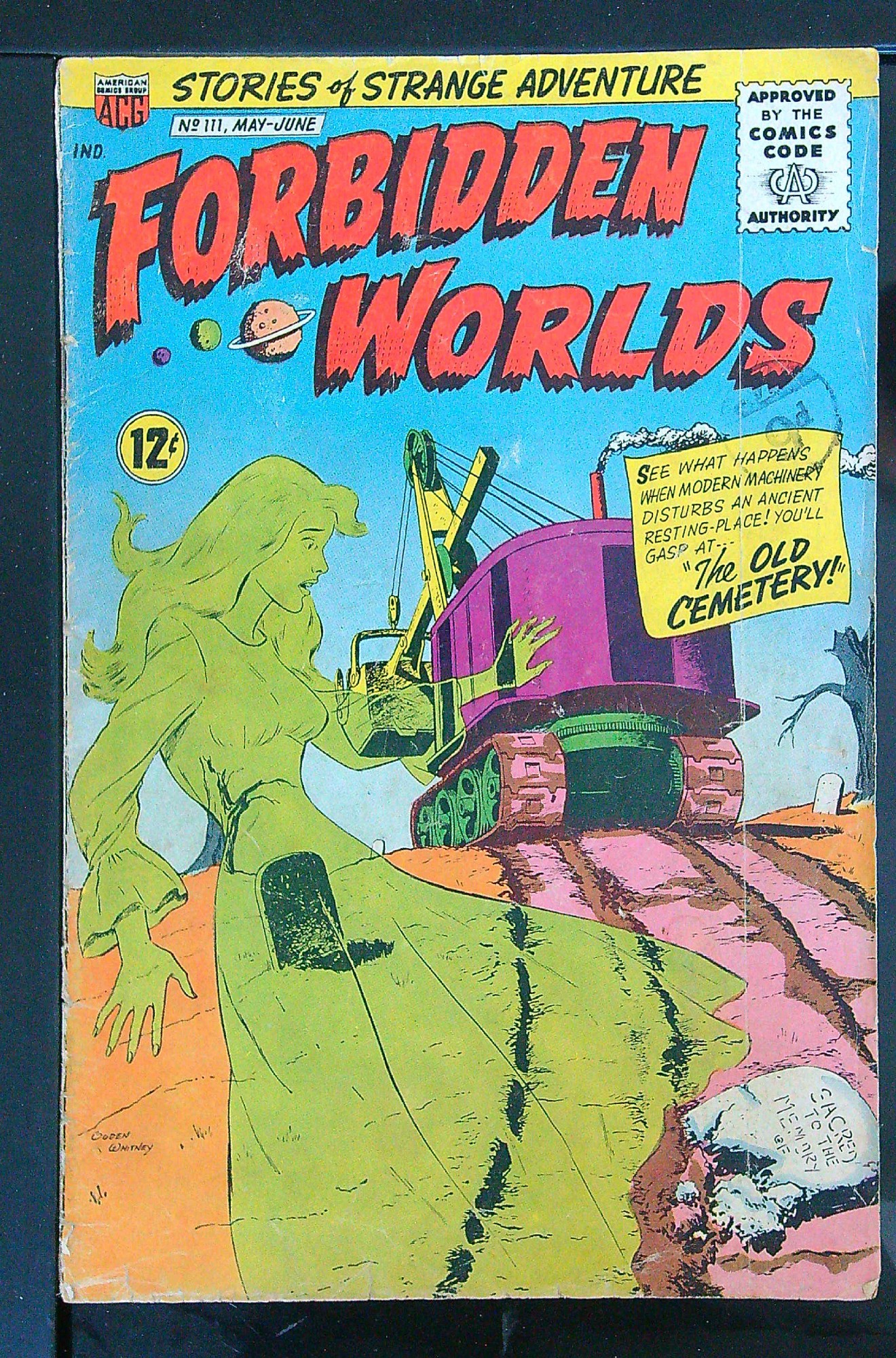 ACTUAL SCAN OF COMIC!<br>Distribution Stamp on Cover - See Scan Cover of Forbidden Worlds (Vol 1) #111. One of 250,000 Vintage American Comics on sale from Krypton!