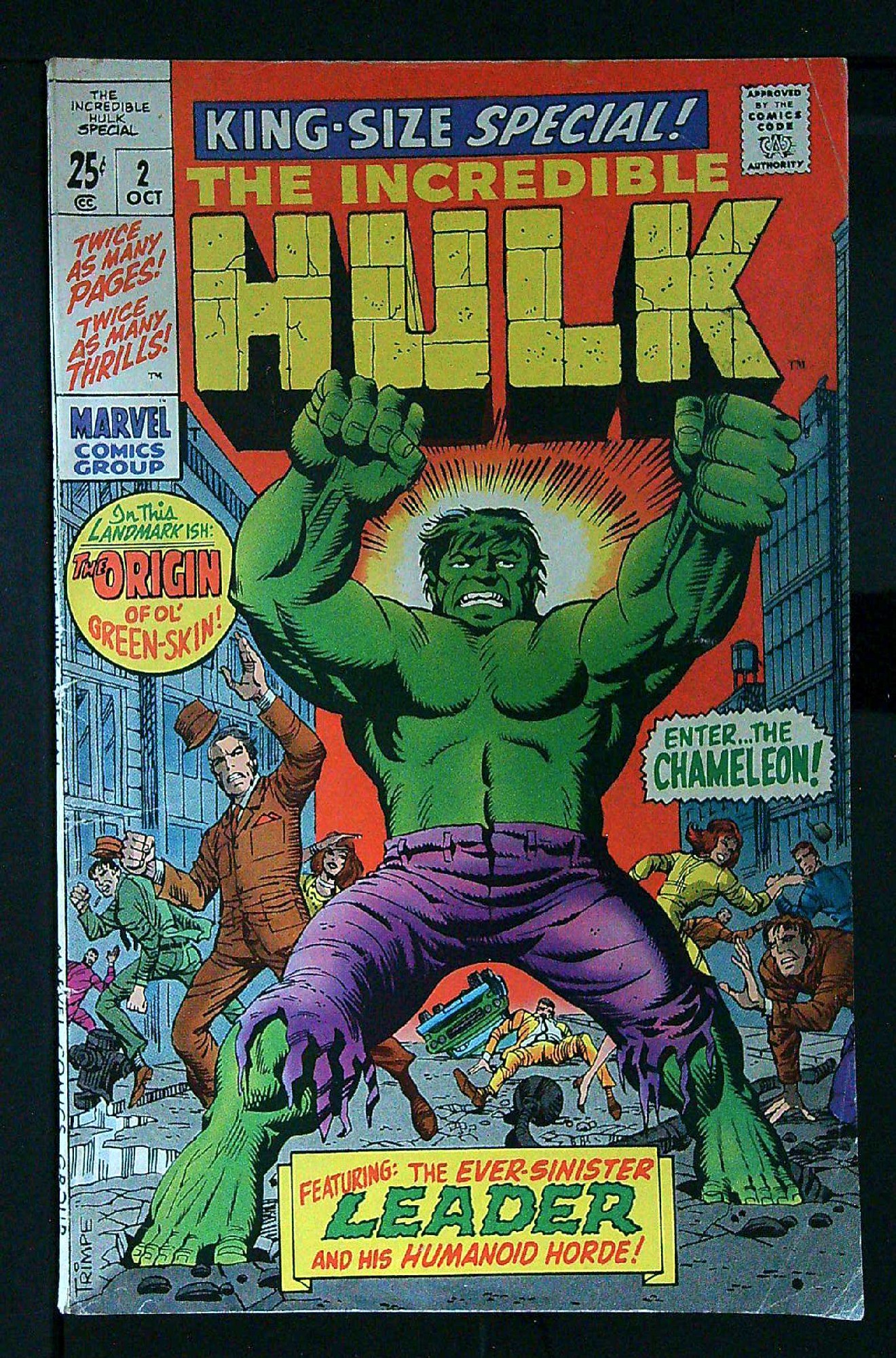 ACTUAL SCAN OF COMIC!<br> Cover of Incredible Hulk Annual #2. One of 250,000 Vintage American Comics on sale from Krypton!