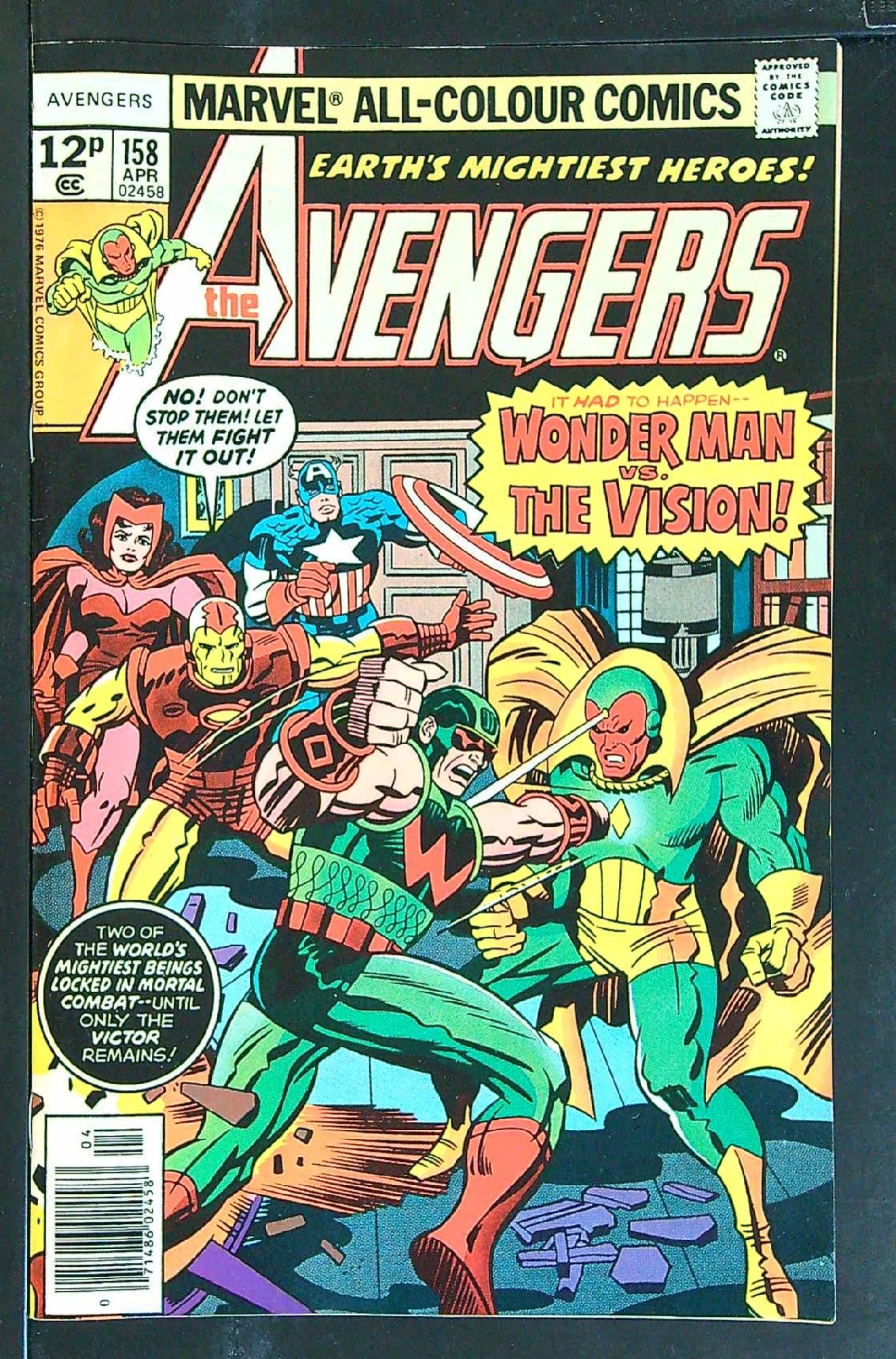 Cover of Avengers (Vol 1) #158. One of 250,000 Vintage American Comics on sale from Krypton!