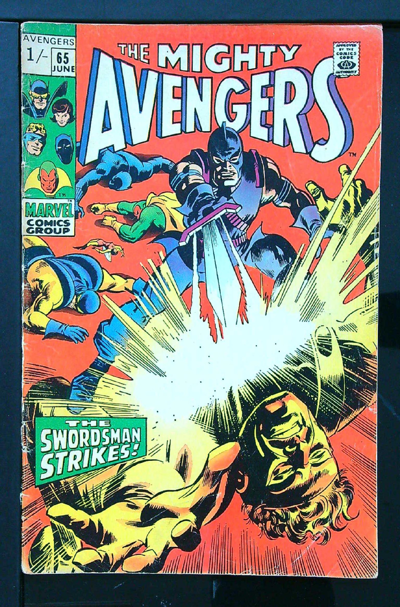 ACTUAL SCAN OF COMIC!<br> Cover of Avengers (Vol 1) #65. One of 250,000 Vintage American Comics on sale from Krypton!