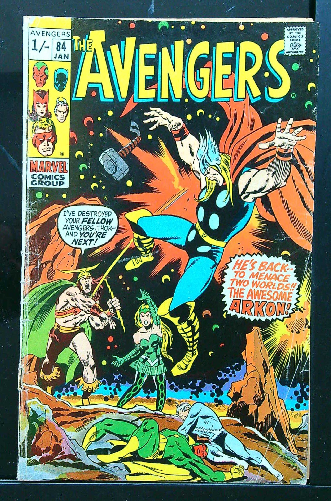 ACTUAL SCAN OF COMIC!<br> Cover of Avengers (Vol 1) #84. One of 250,000 Vintage American Comics on sale from Krypton!